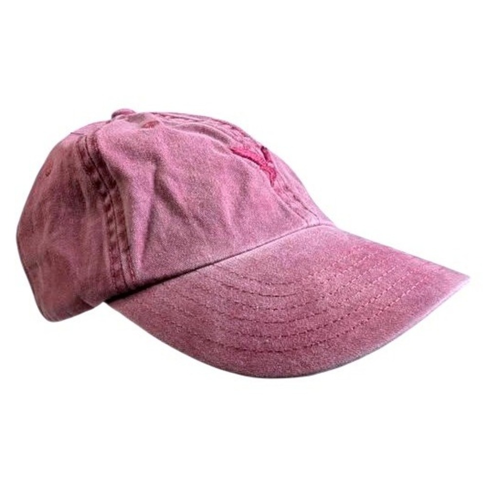 VTG. American Eagle ~ Distressed Mauve Embroidered Eagle Logo Hat ~ Dad Cap